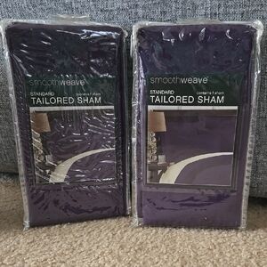 SmoothWeave Tailored Sham Pair in Deep Purple